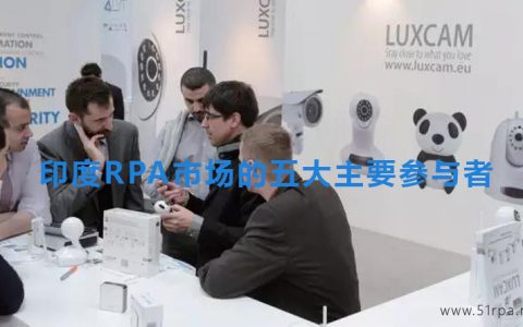 印度RPA市场的五大主要参与者